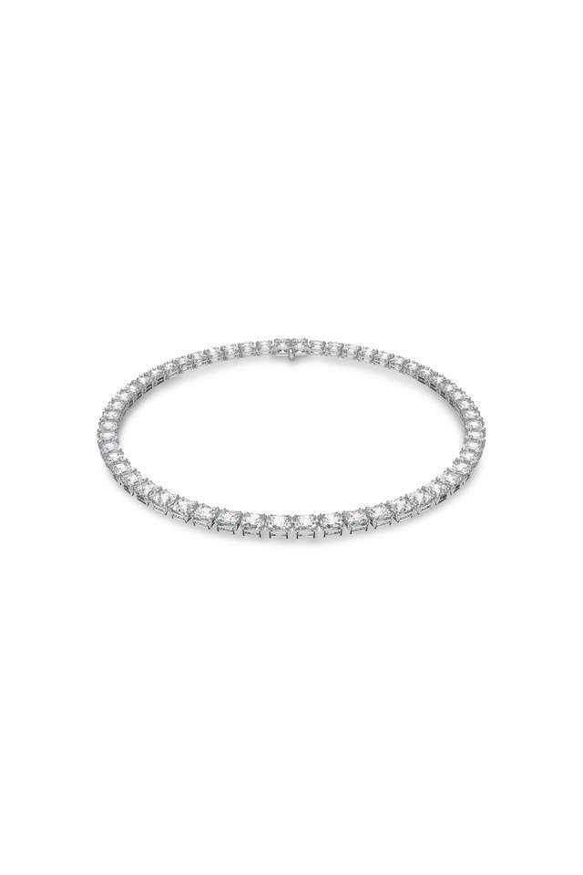 Millenia-Necklace-Square-Cut-White-Rhodium-Plated