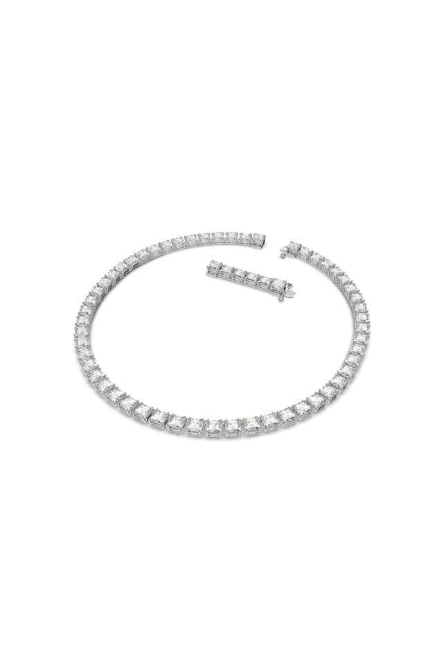 Millenia-Necklace-Square-Cut-White-Rhodium-Plated