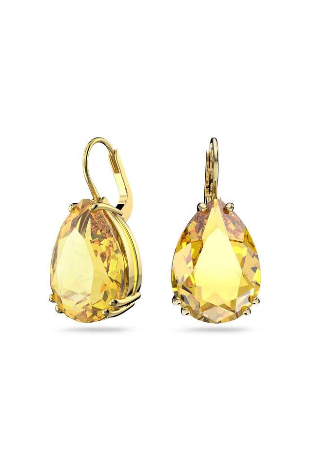Crystal-Stylish-Womens-Orange-Earrings