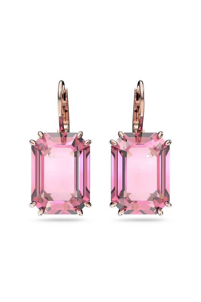 Crystal-Stylish-Womens-Pink-Earrings