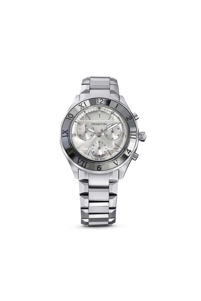 Buy Swarovski Silver Dextera 44 mm x 39 mm Silver Dial Metal