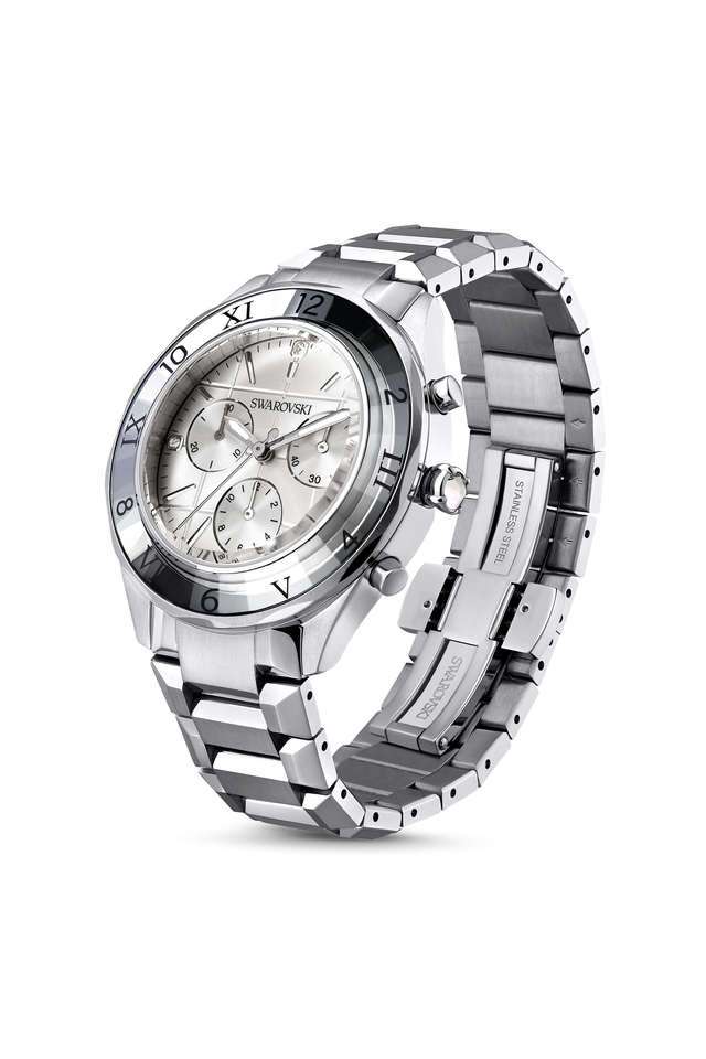 Buy Swarovski Silver Dextera 44 mm x 39 mm Silver Dial Metal