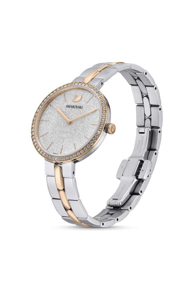 Buy Swarovski White Cosmopolitan 32 mm White Dial Metal Analogue