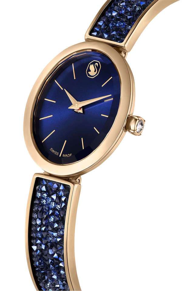 Buy Swarovski blue Crystal Rock Oval 29 mm x 26 mm Blue Dial
