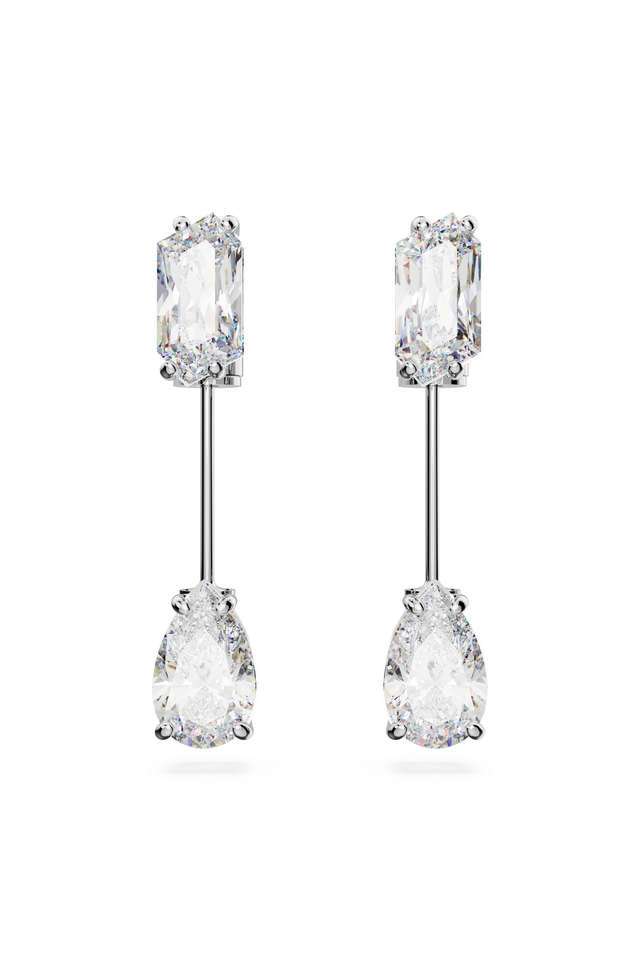 Mesmera-Bar-Earrings-Mixed-Cuts-White-Rhodium-Plated Mesmera-Bar-Earrings-Mixed-Cuts-White-Rhodium-Plated