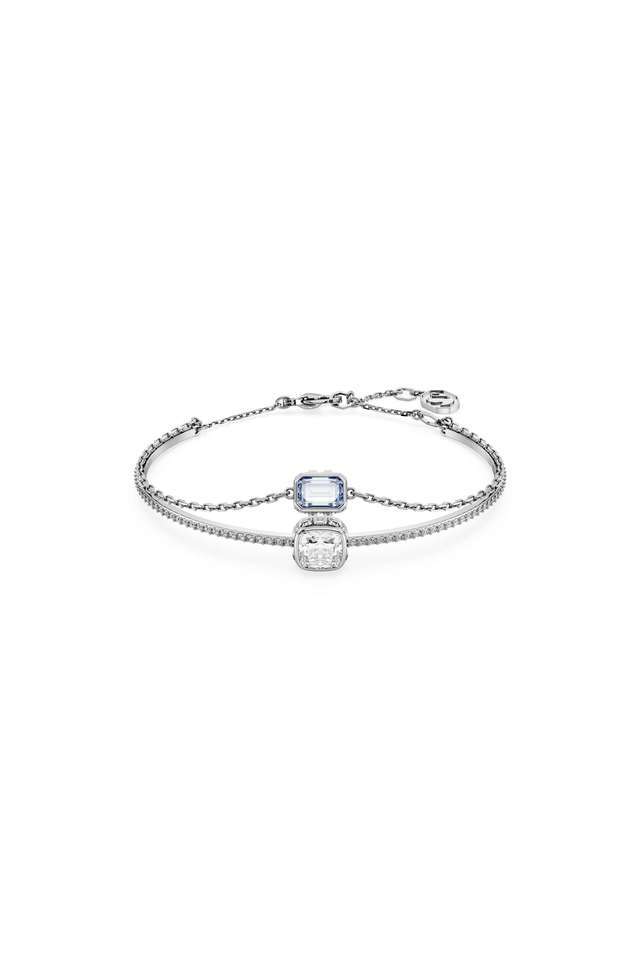Stilla-Bangle-Mixed-Cuts-Blue-Rhodium-Plated