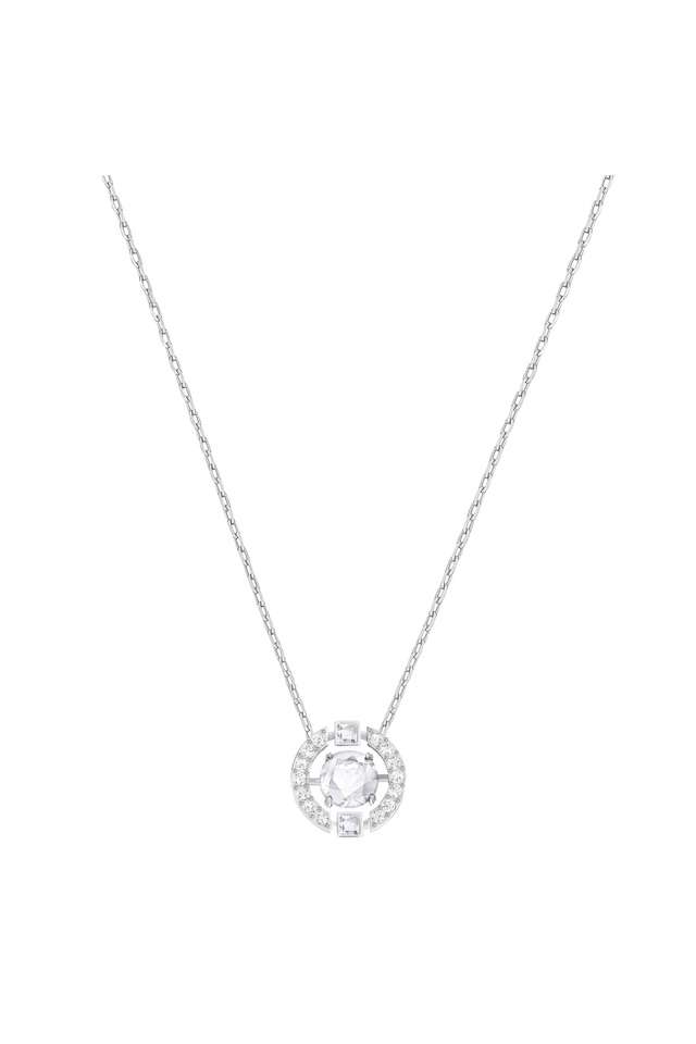 Womens-Sparkling-Dance-Round-Necklace