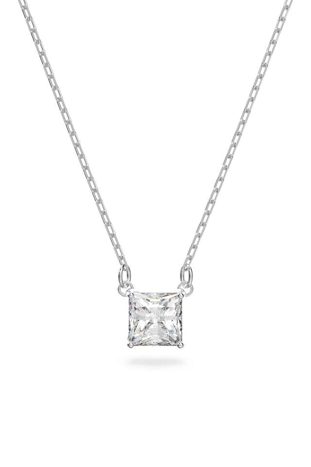 Attract-Necklace-Square-Cut-White-Rhodium-Plated