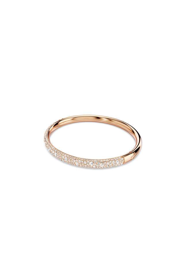 Meteora-Crystal -Rose-Gold-Tone-Finish-Western-Bangle