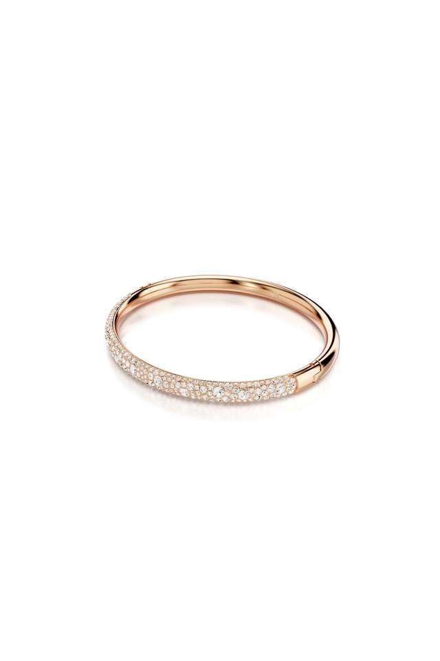 Meteora-Crystal -Rose-Gold-Tone-Finish-Western-Bangle