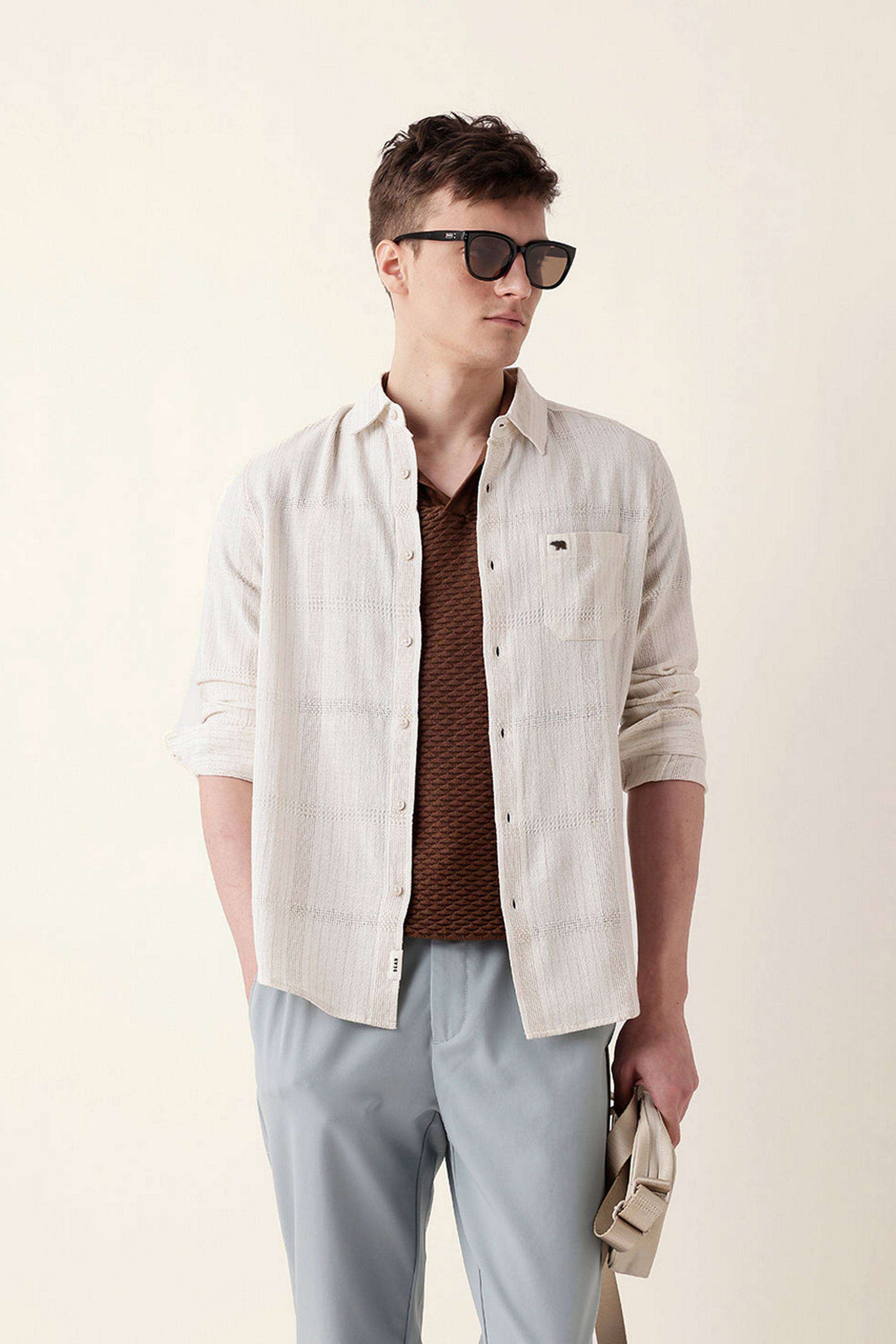 Stripes-Lyocell-Slim-Fit-Men-s-Casual-Shirt