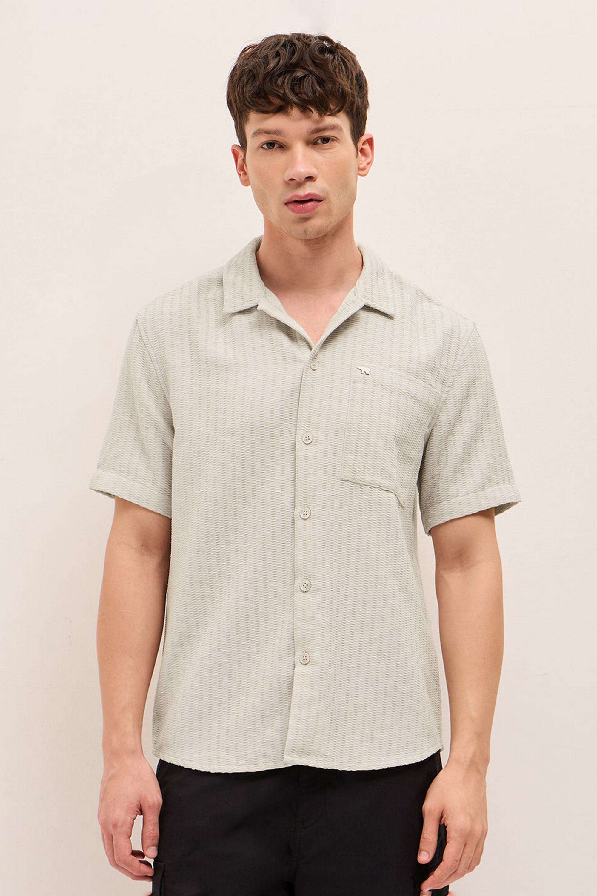 Textured-Lyocell-Relaxed-Fit-Men-s-Casual-Shirt