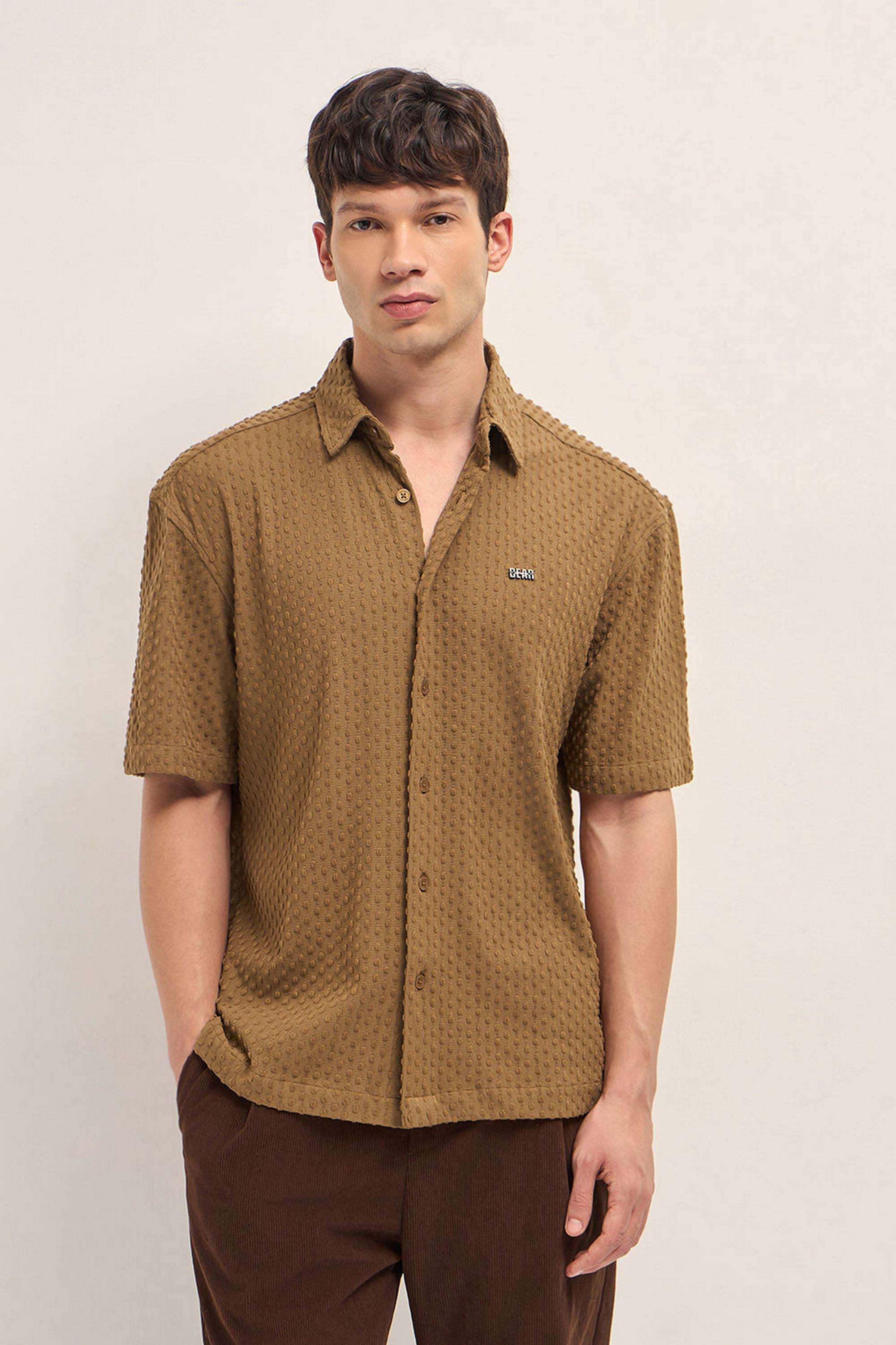 Textured-Blended-Fabric-Oversized-Fit-Men-s-Casual-Shirt