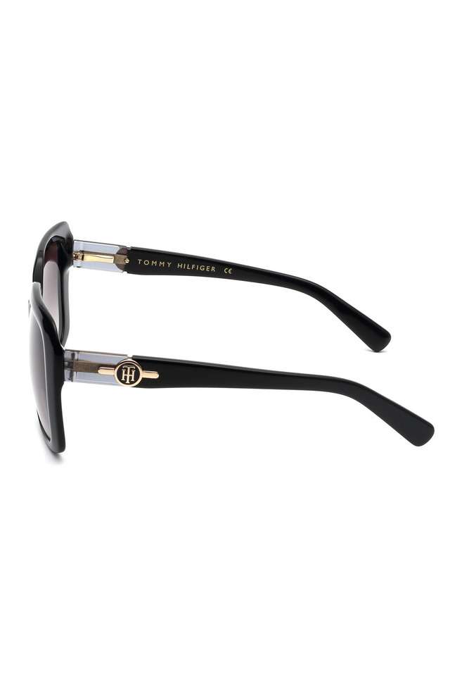 Women-Full-Rim-Non-Polarized-Square-Sunglasses---2610-C1-BLKGDGR-52-S-with-case