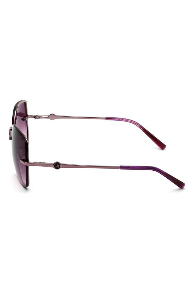 Women-Rimless-Non-Polarized-Round-Sunglasses---2622-C2-VILPURPU-56-S-with-case