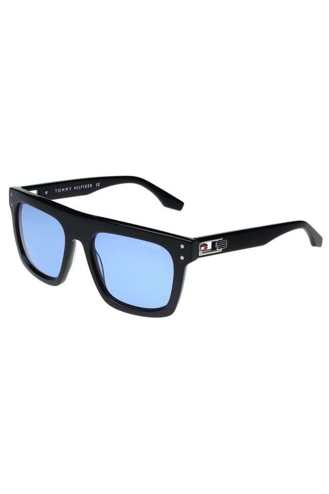 Men-Full-Rim-Non-Polarized-Round-Sunglasses---TH-2658-C3-BKSIBL-54-S-with-case