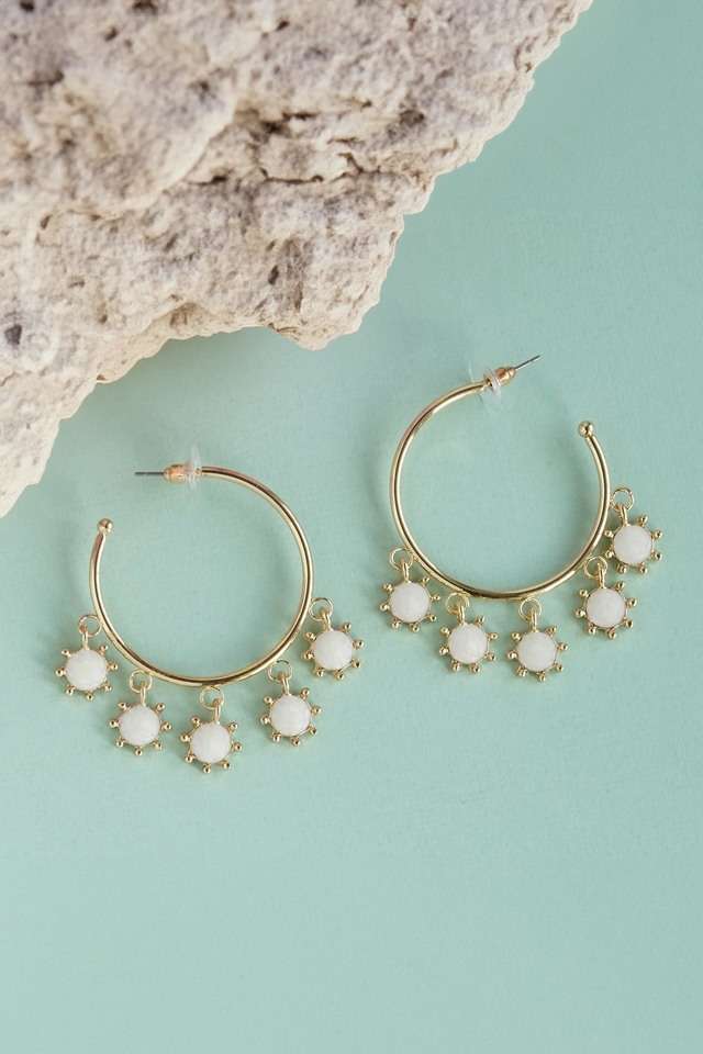 Gold-Plated-Semi-Hoop-Earrings