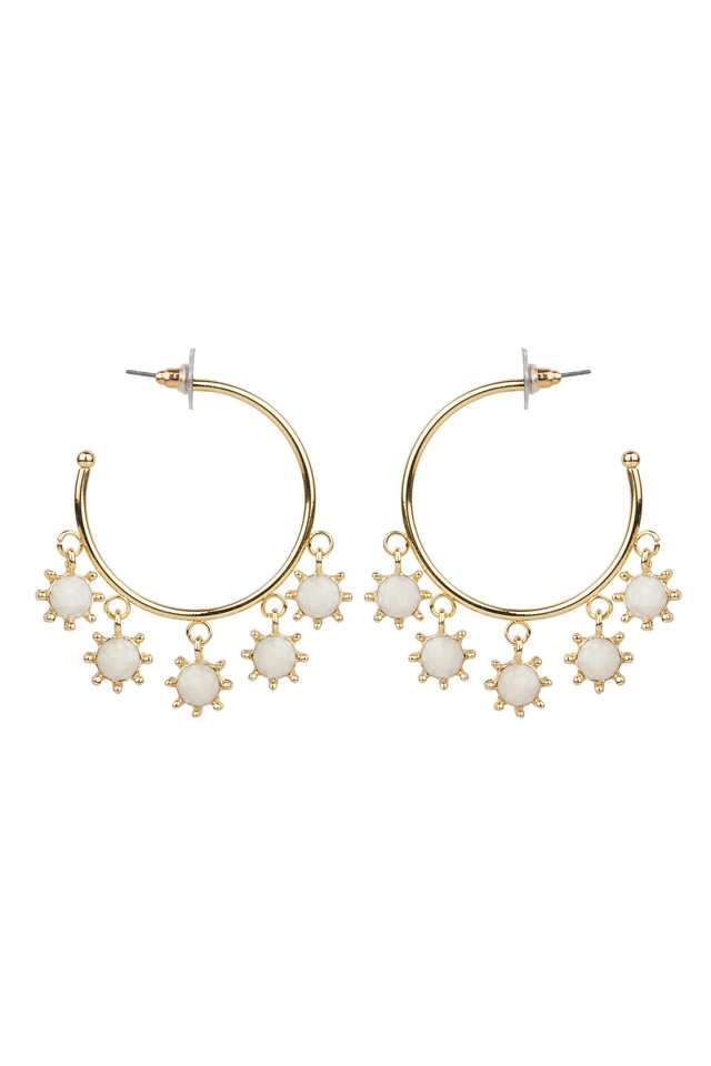 Gold-Plated-Semi-Hoop-Earrings