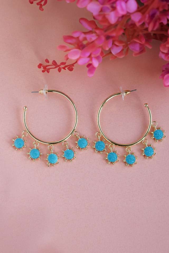 Gold-Plated-Semi-Hoop-Earrings