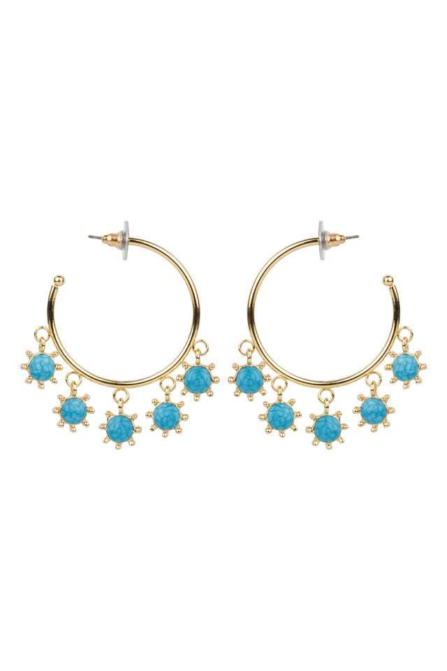Gold-Plated-Semi-Hoop-Earrings