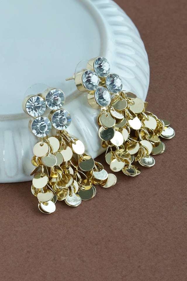 Brass-Metal-Gold-Plated-Earrings