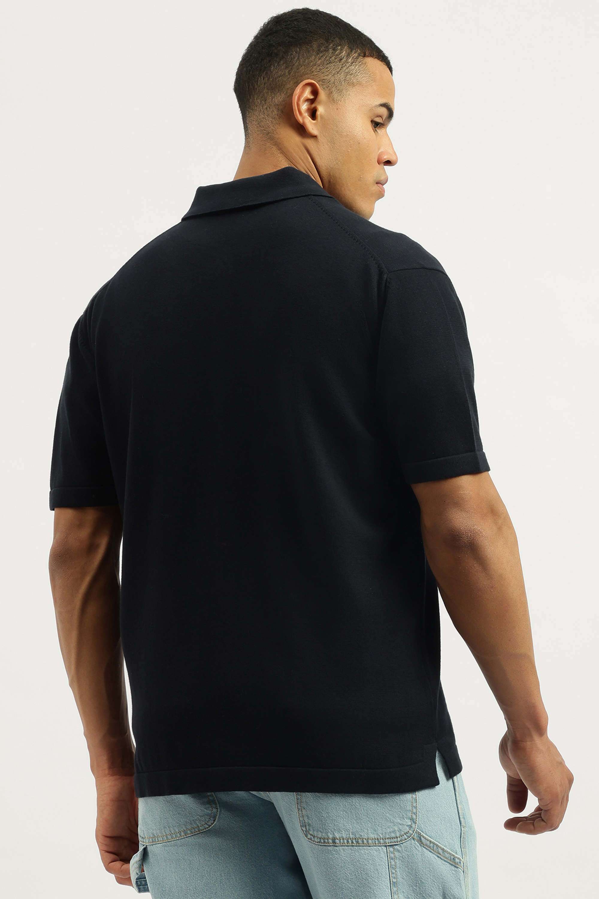 Solid-Cotton-Men-s-Casual-Wear-Sweater