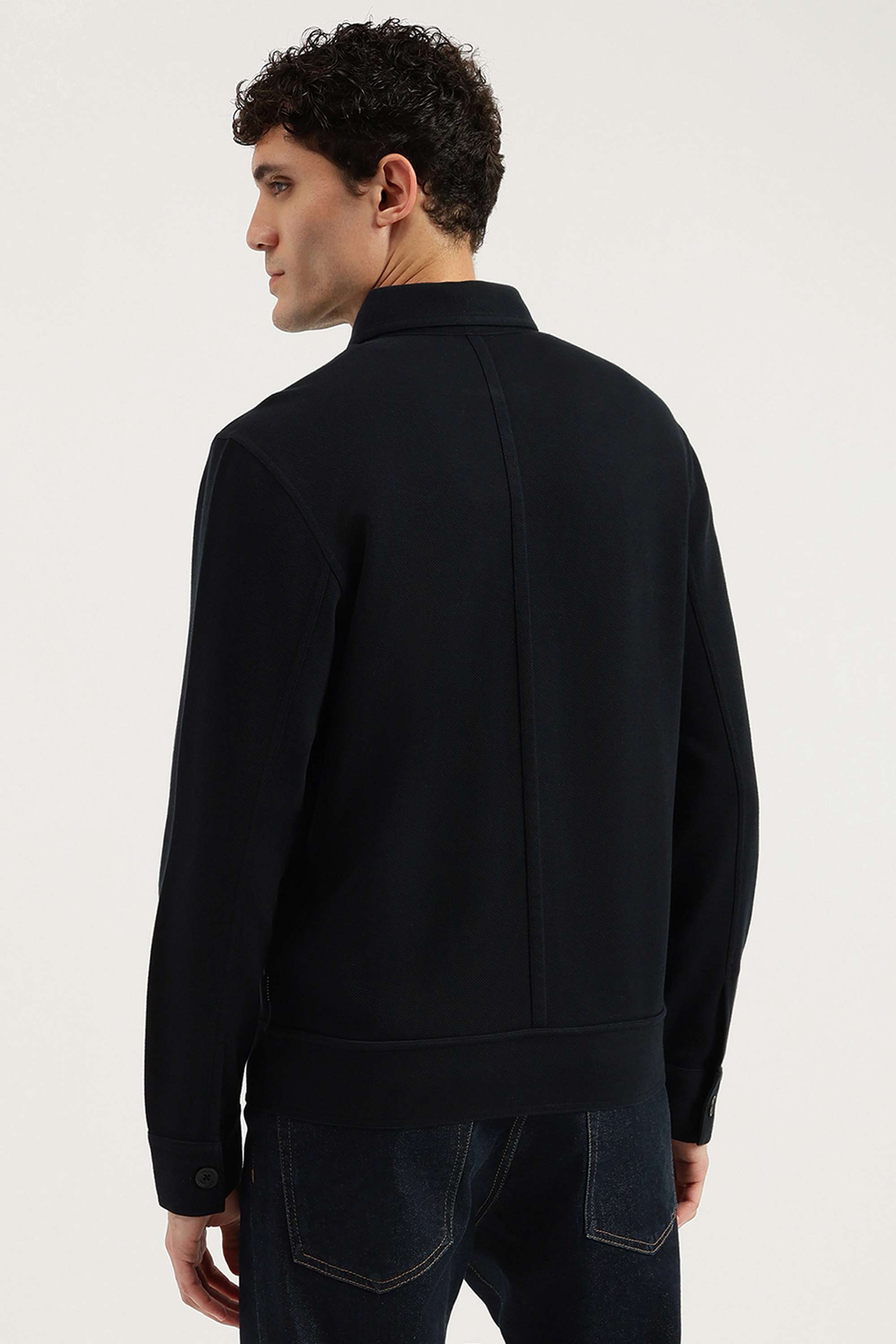 Solid-Cotton-Regular-Fit-Men-s-Jacket