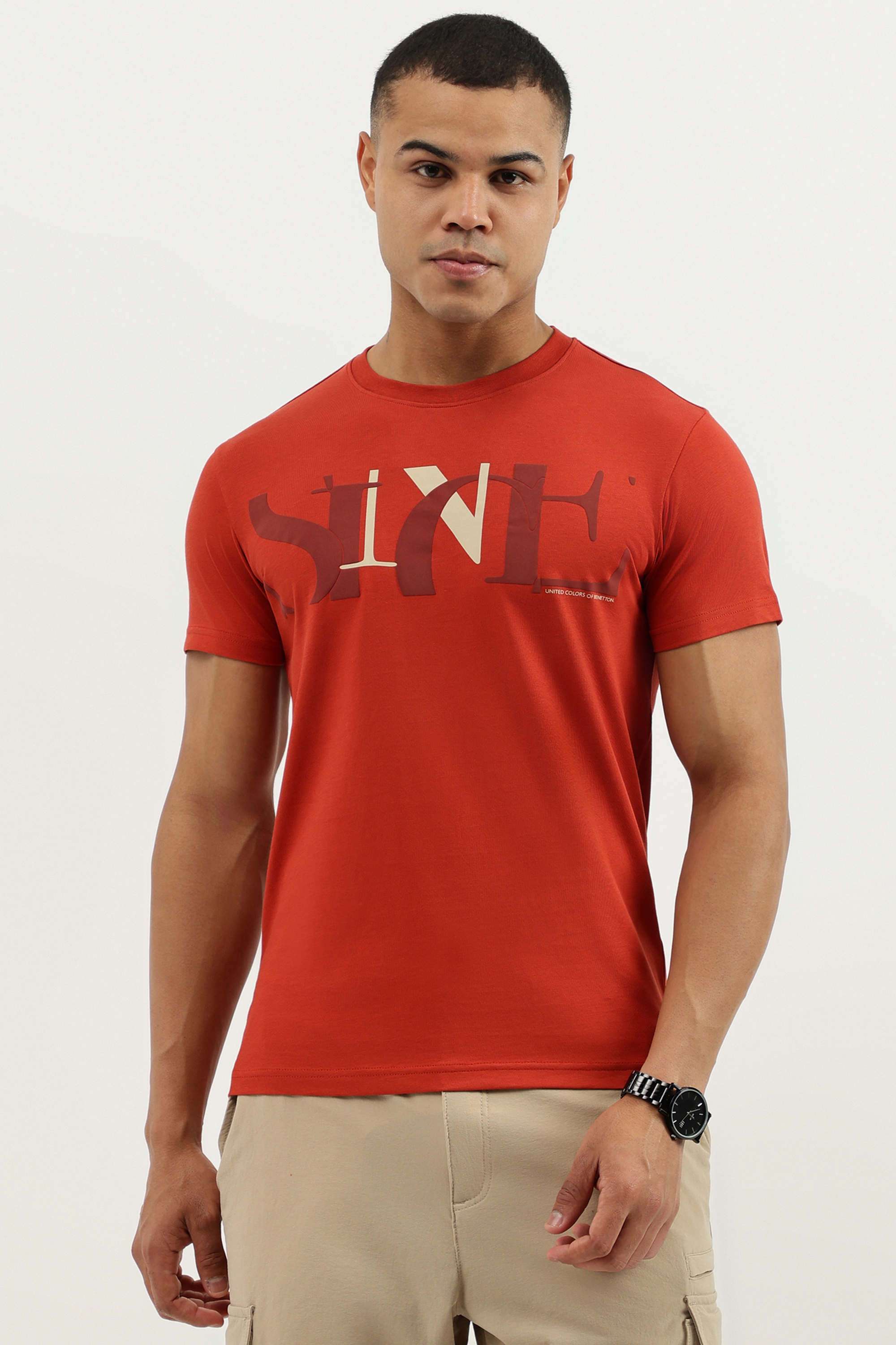 Solid-Cotton-Round-Neck-Men-s-T-Shirt