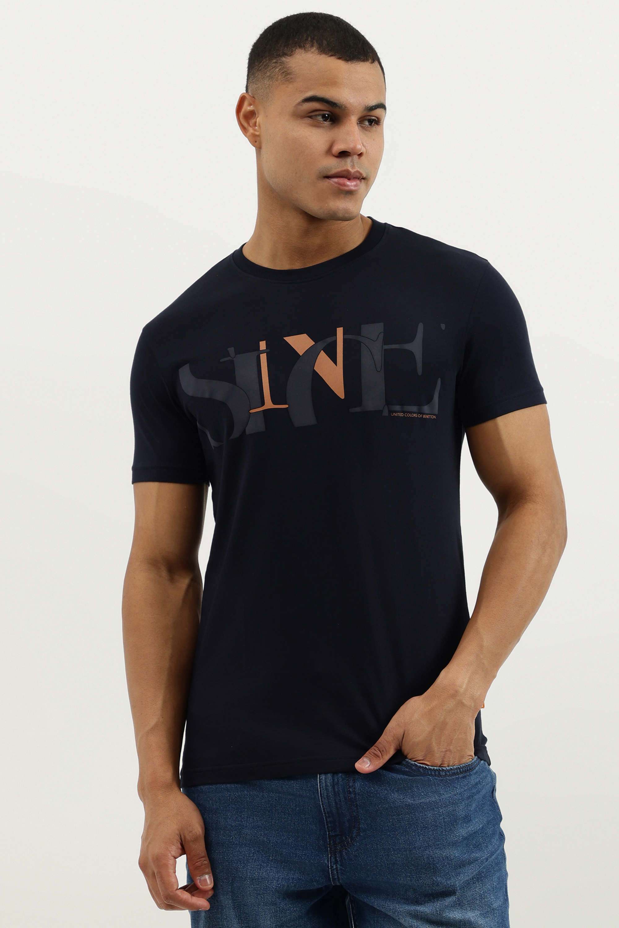 Solid-Cotton-Round-Neck-Men-s-T-Shirt