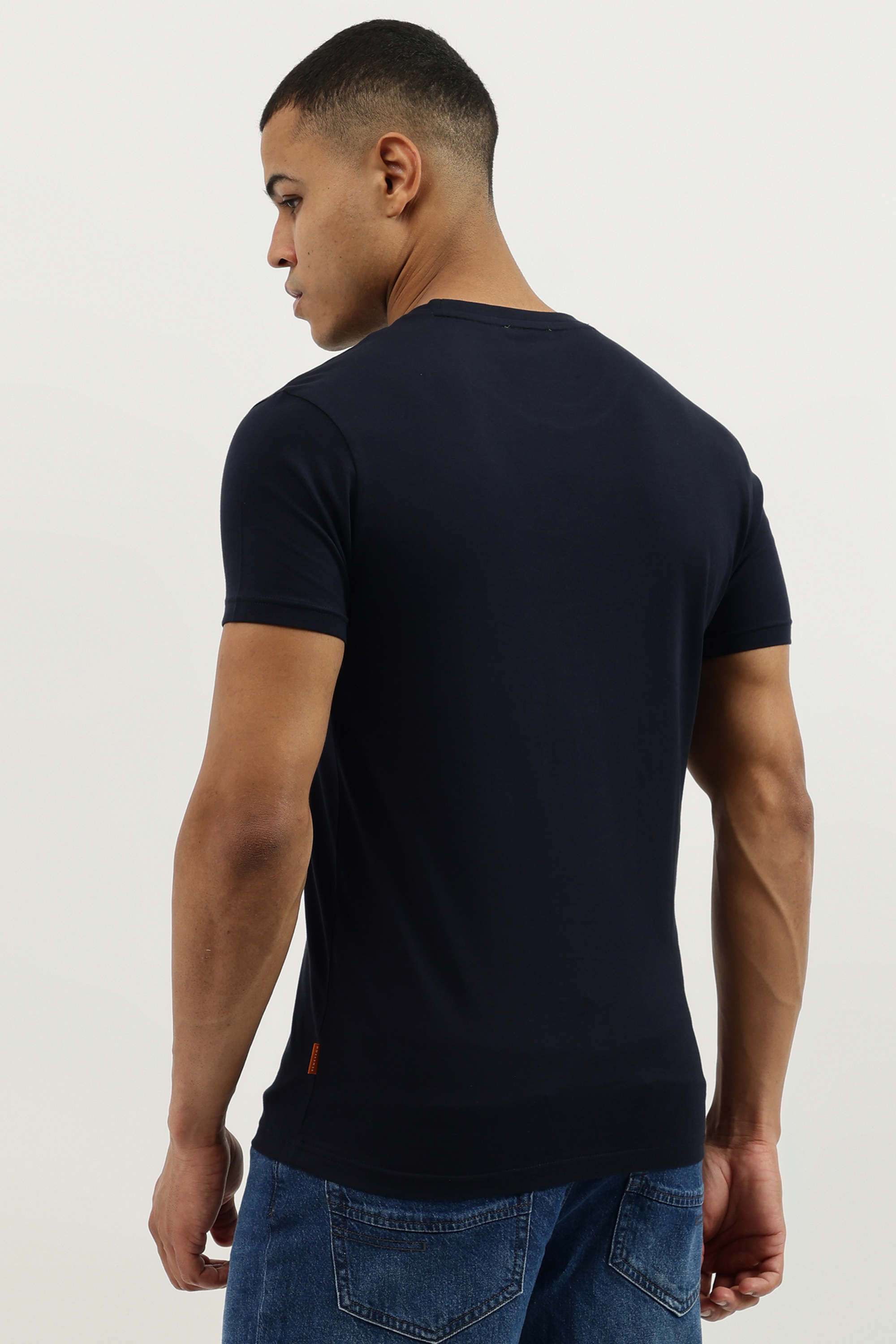 Solid-Cotton-Round-Neck-Men-s-T-Shirt