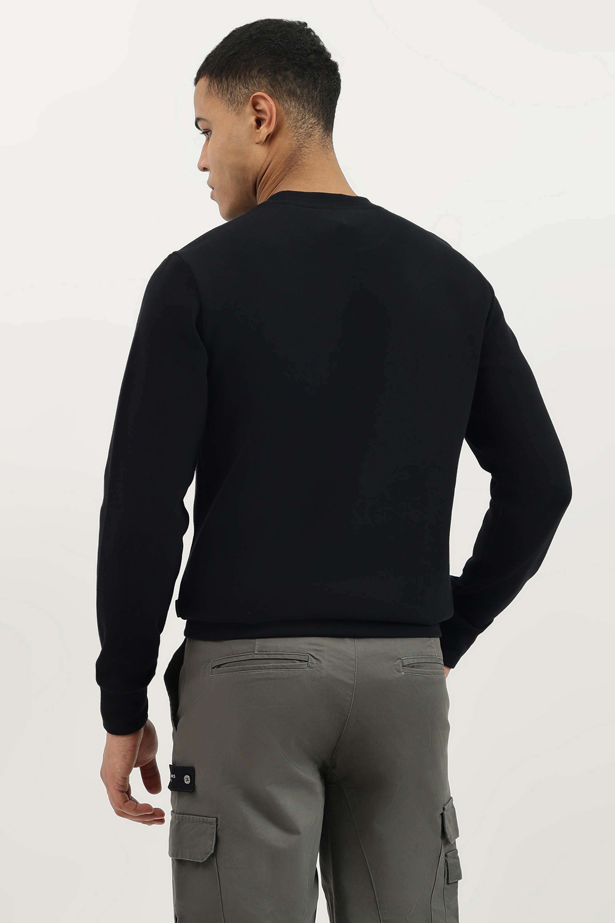 Solid-Round-Neck-Cotton-Men-s-Casual-Wear-Sweatshirt