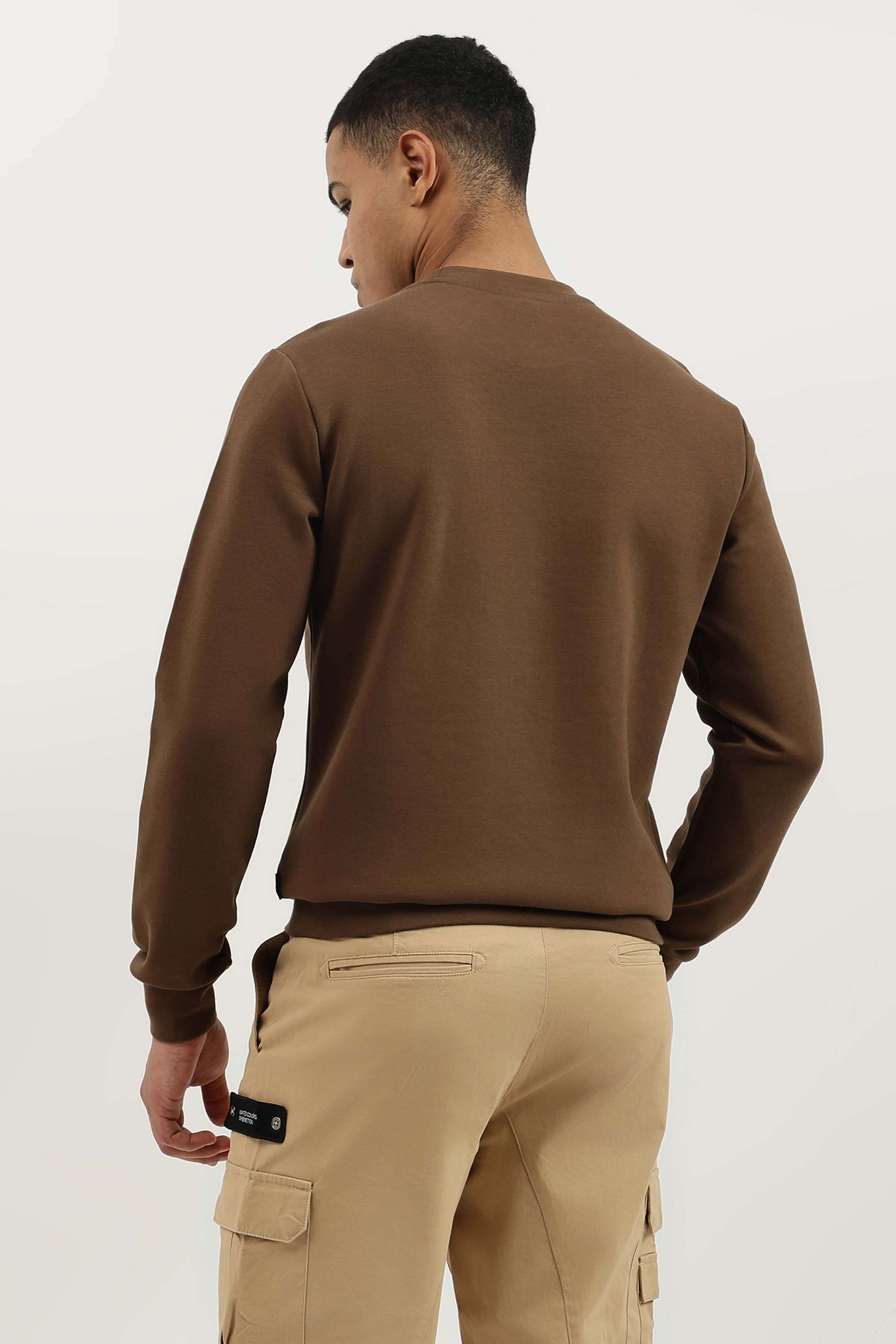 Solid-Round-Neck-Cotton-Men-s-Casual-Wear-Sweatshirt