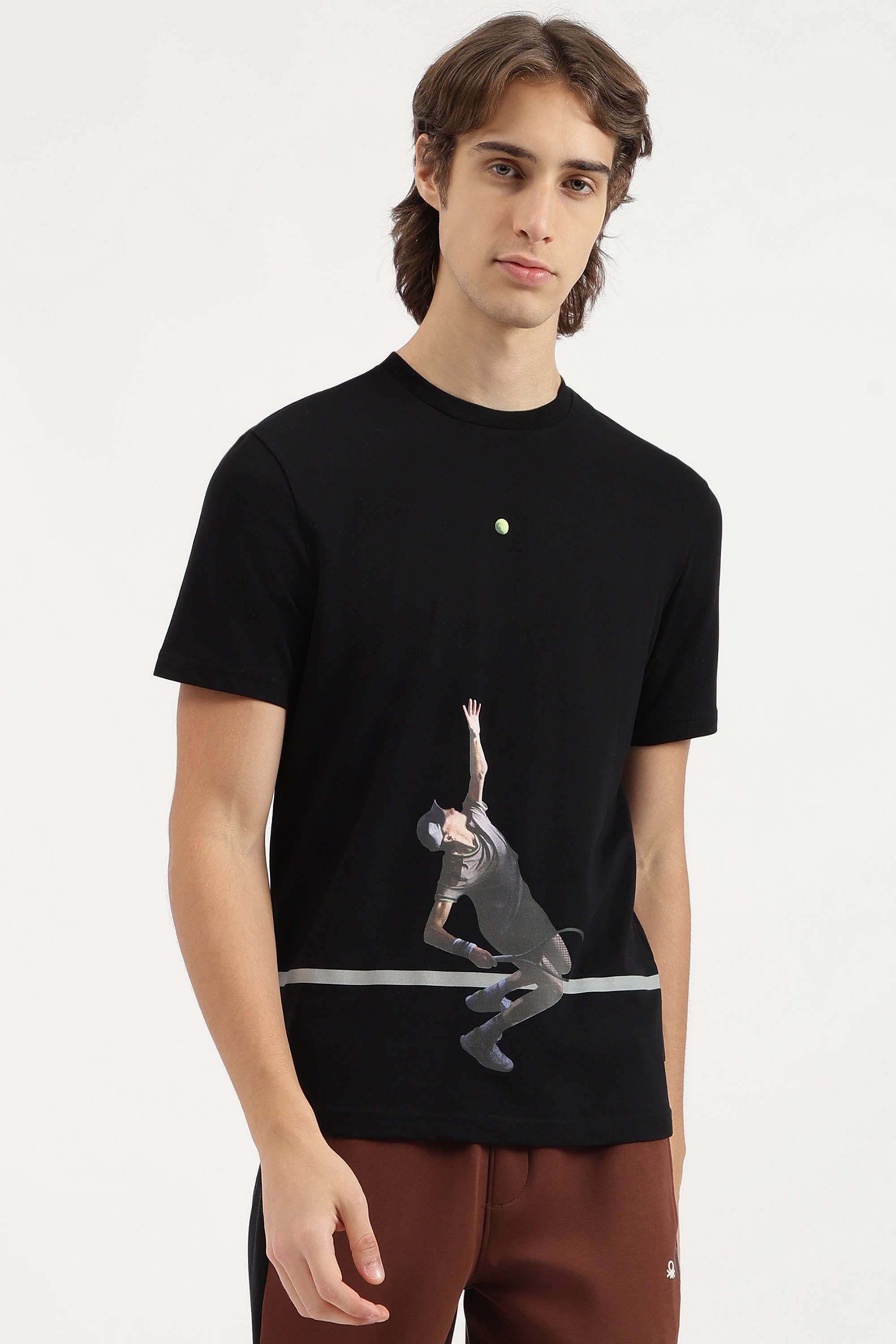 Solid-Cotton-Round-Neck-Men-s-T-Shirt