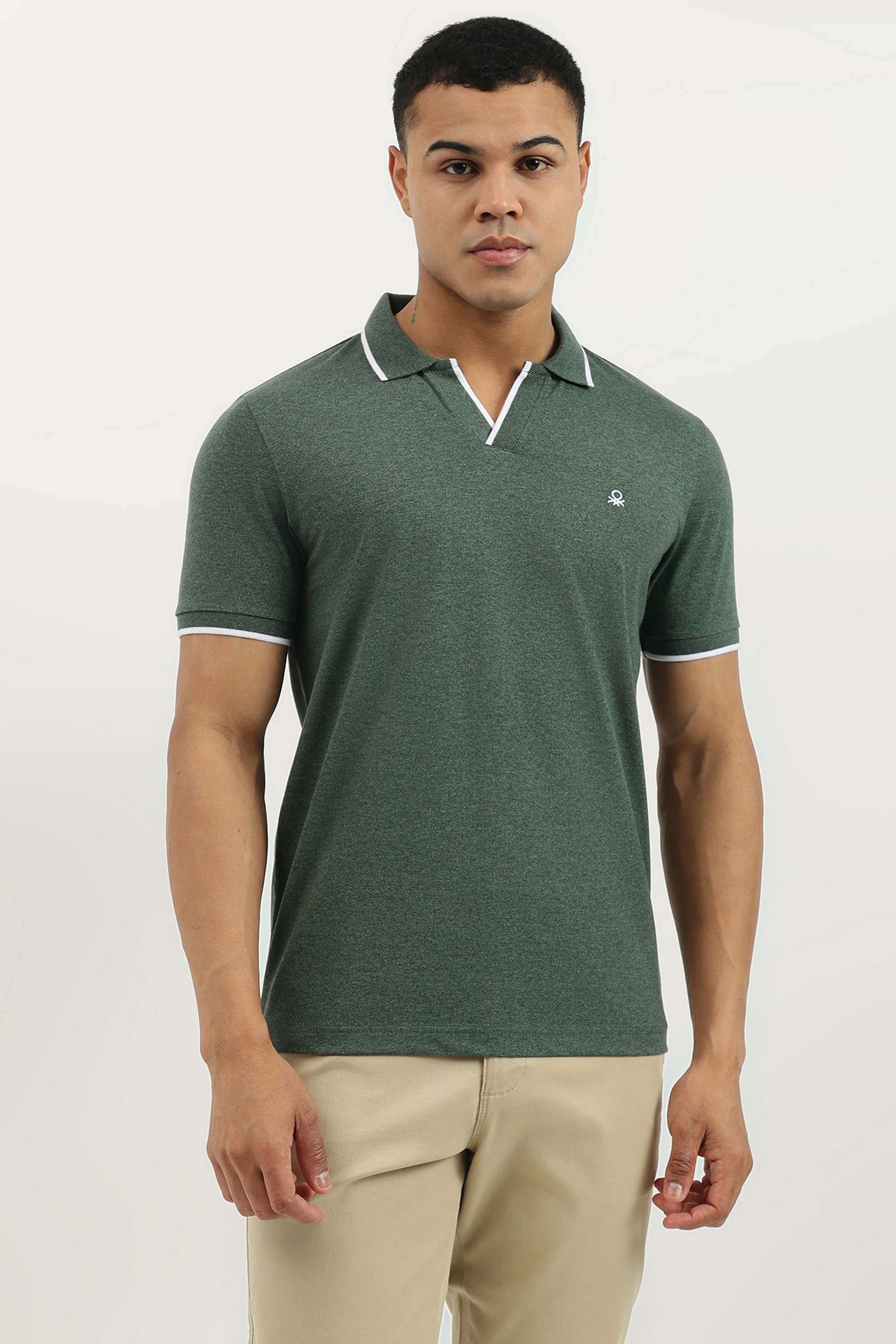 Solid-Cotton-Regular-Fit-Men-Polo-T-Shirt