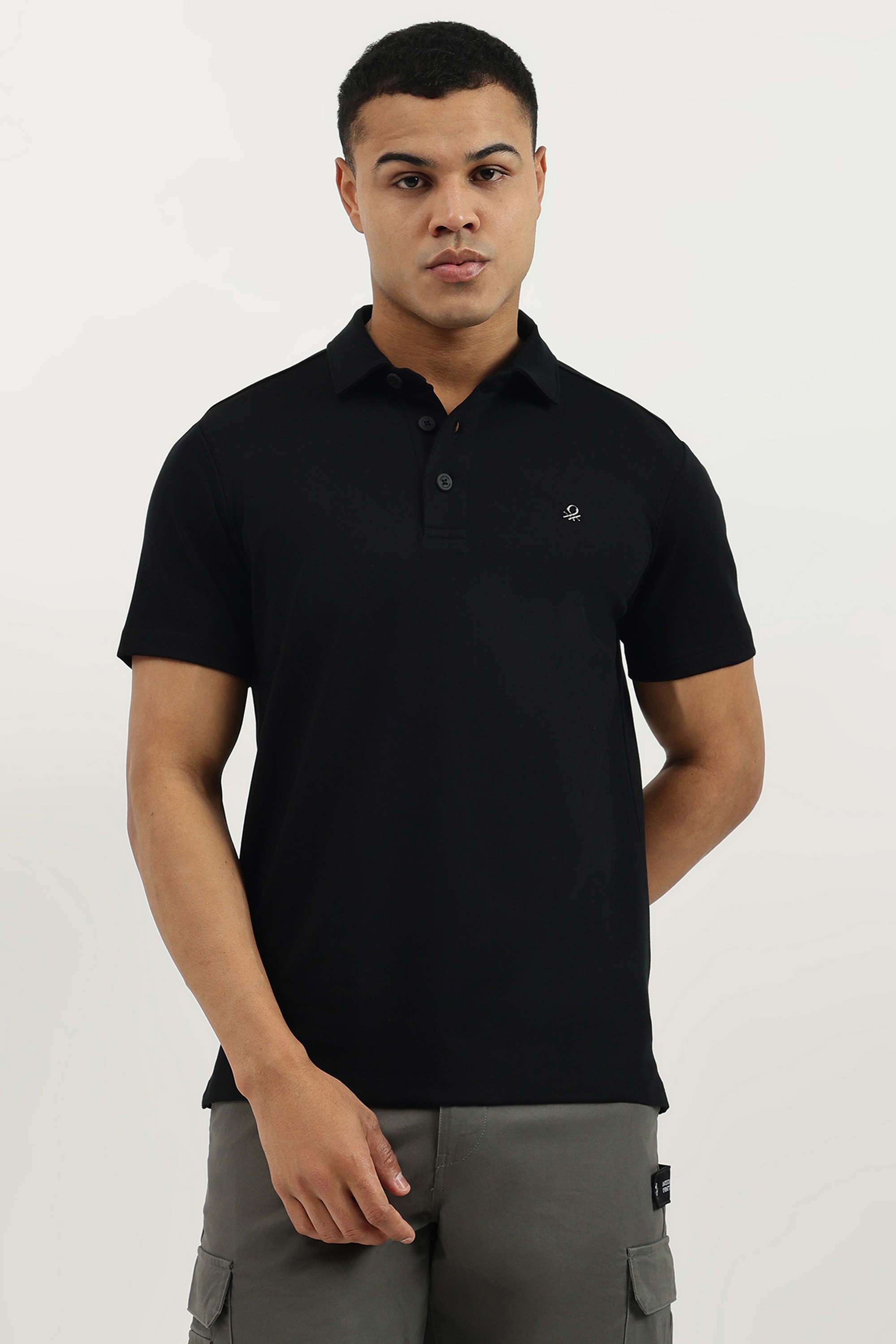 Solid-Cotton-Polo-Men-s-T-Shirt