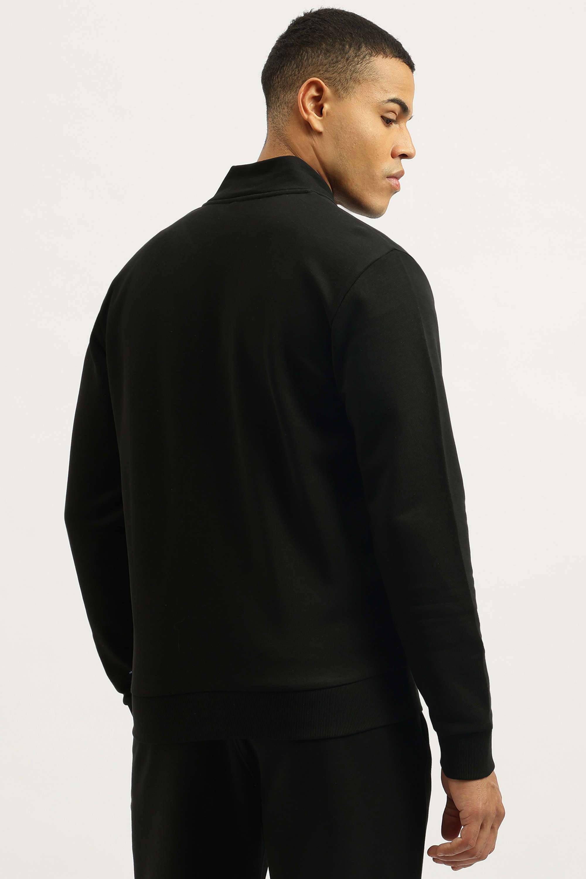 Solid-Cotton-Collared-Men-s-Jacket