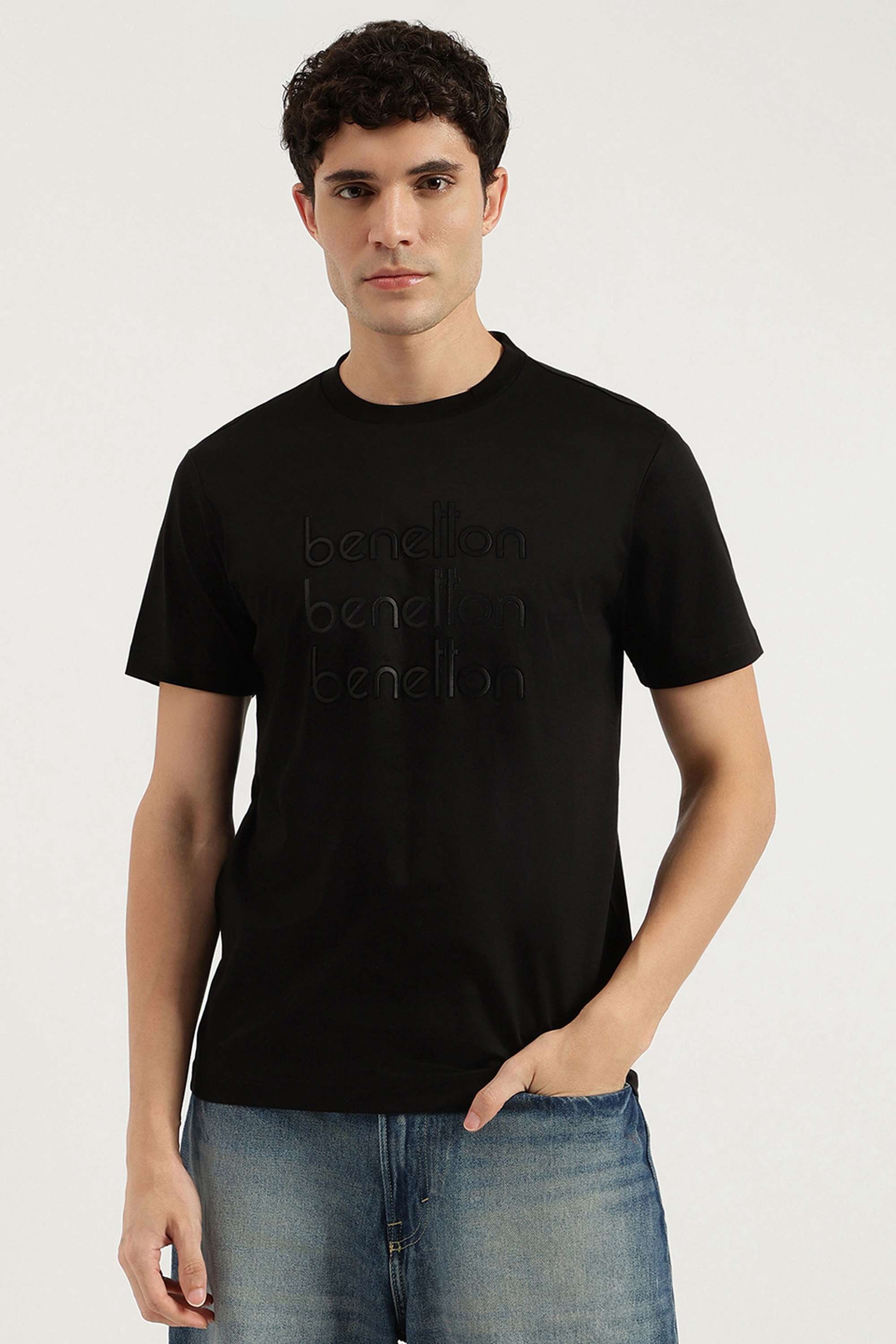 Solid-Cotton-Round-Neck-Men-s-T-Shirt