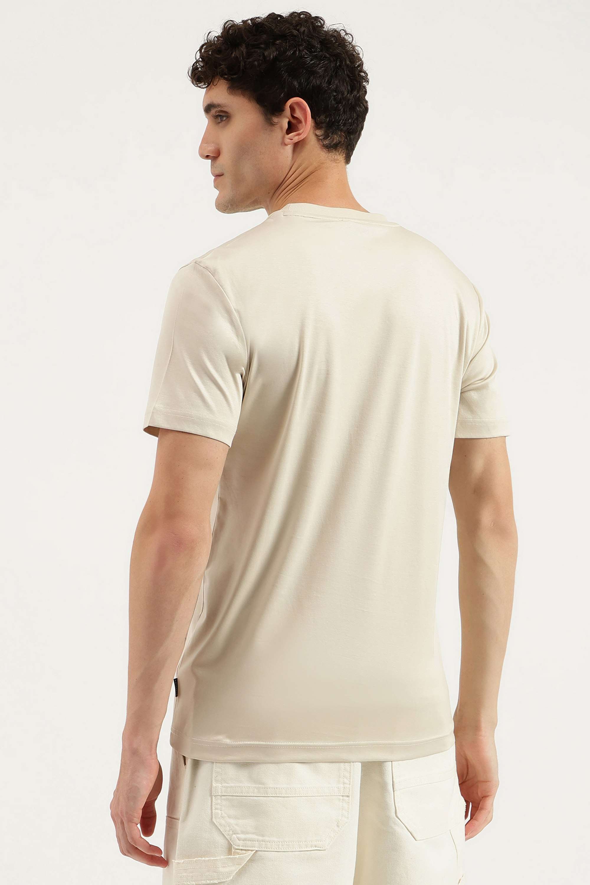 Solid-Cotton-Round-Neck-Men-s-T-Shirt