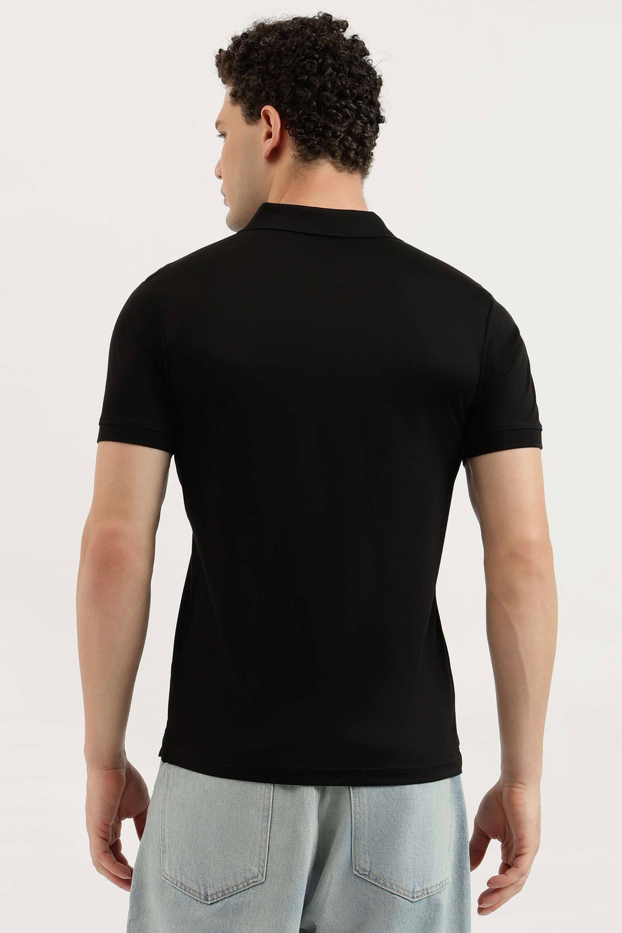 Solid-Cotton-Regular-Fit-Men-Polo-T-Shirt