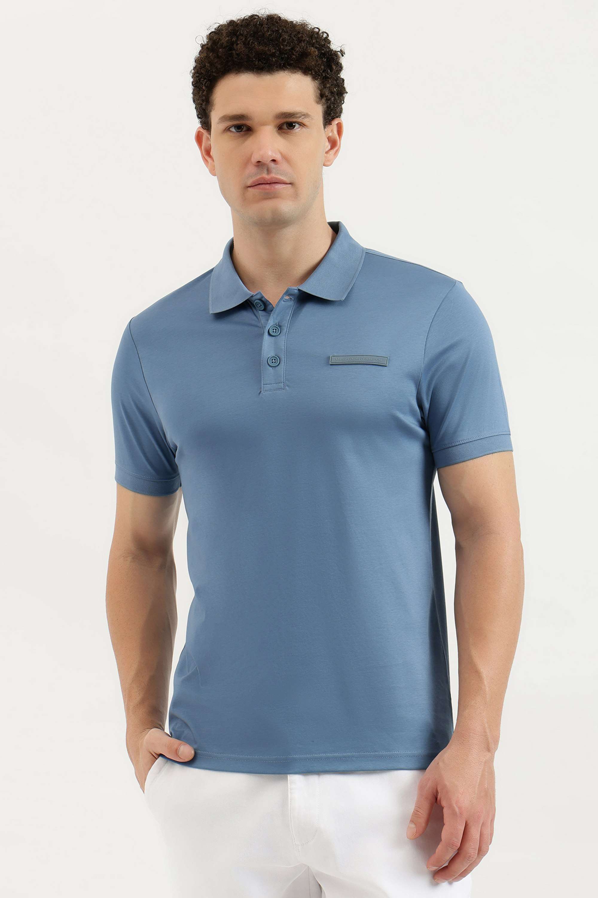 Solid-Cotton-Polo-Men-s-T-Shirt