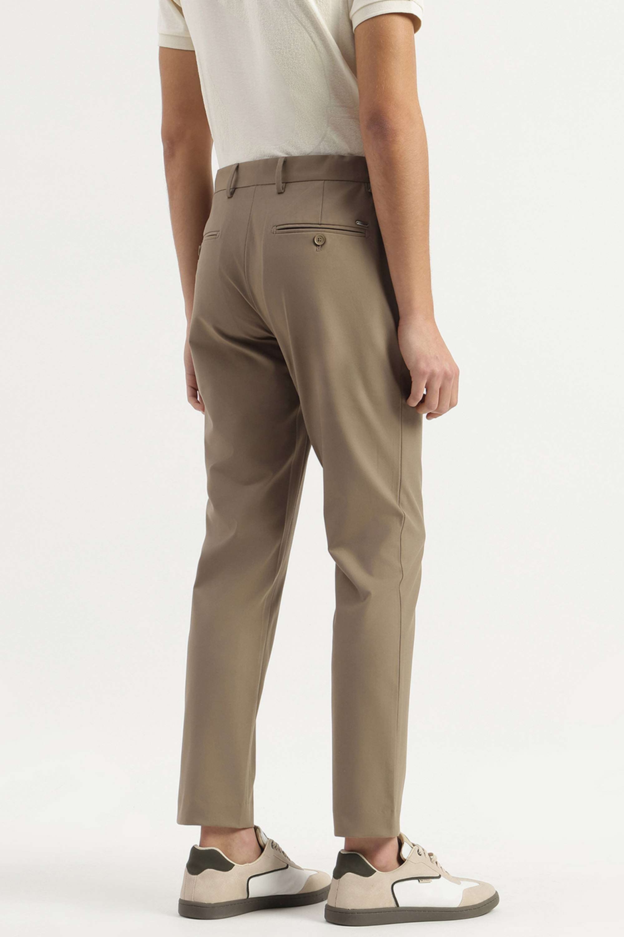 Solid-Blended-Fabric-Relaxed-Fit-Men-Trousers