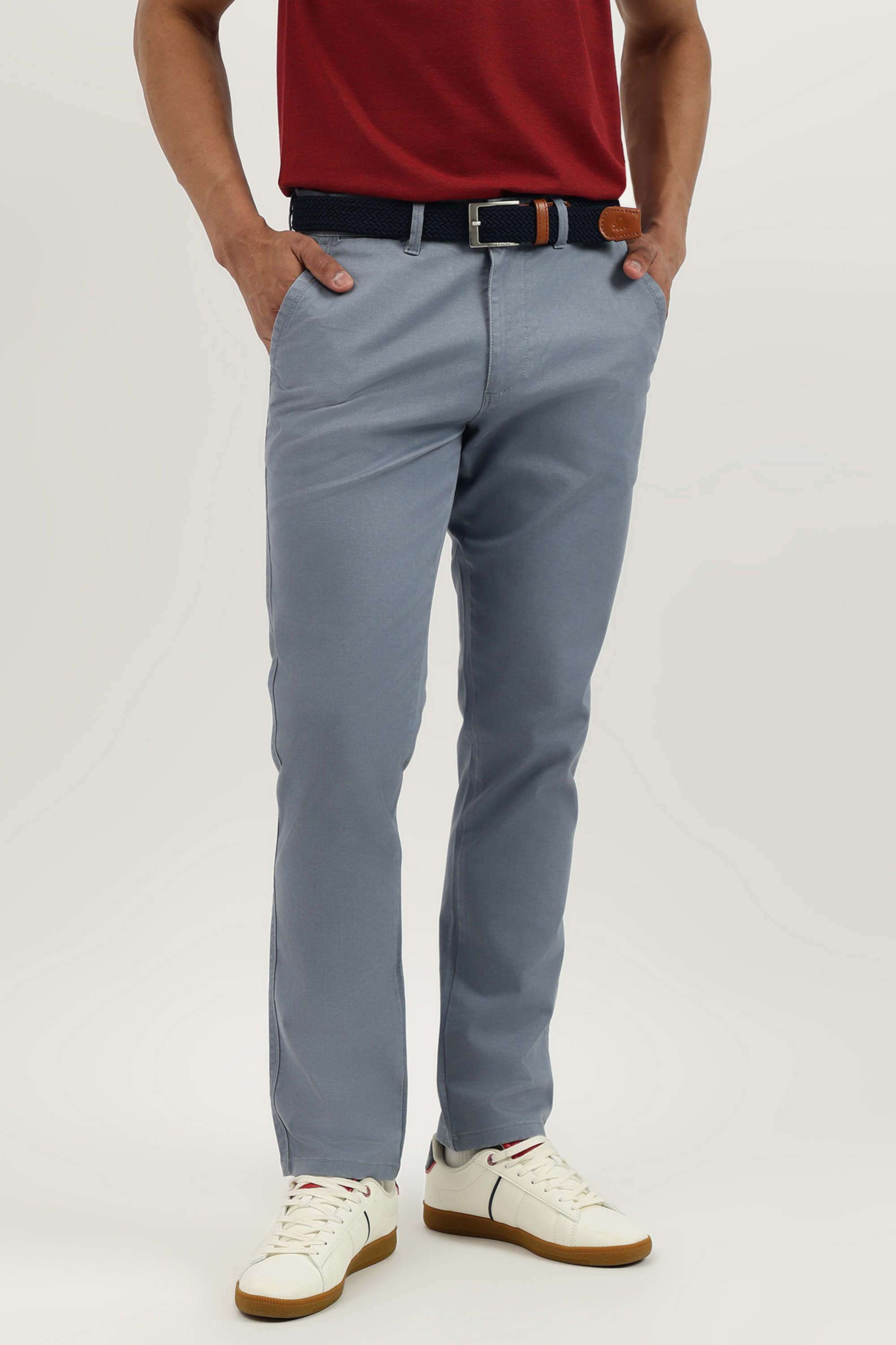 Solid-Relaxed-Fit-Cotton-Men-s-Casual-Wear-Trousers