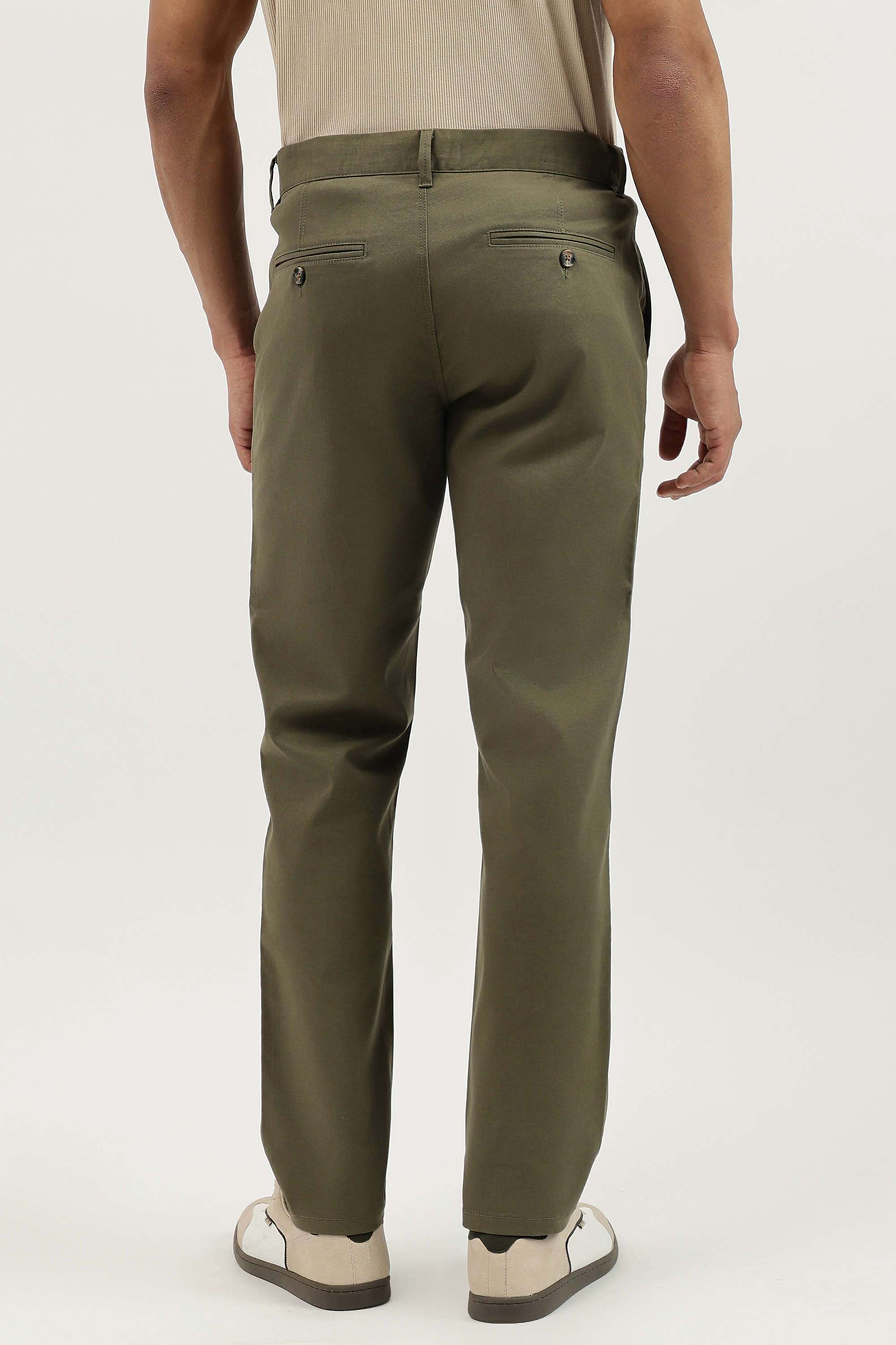 Solid-Relaxed-Fit-Cotton-Men-s-Casual-Wear-Trousers