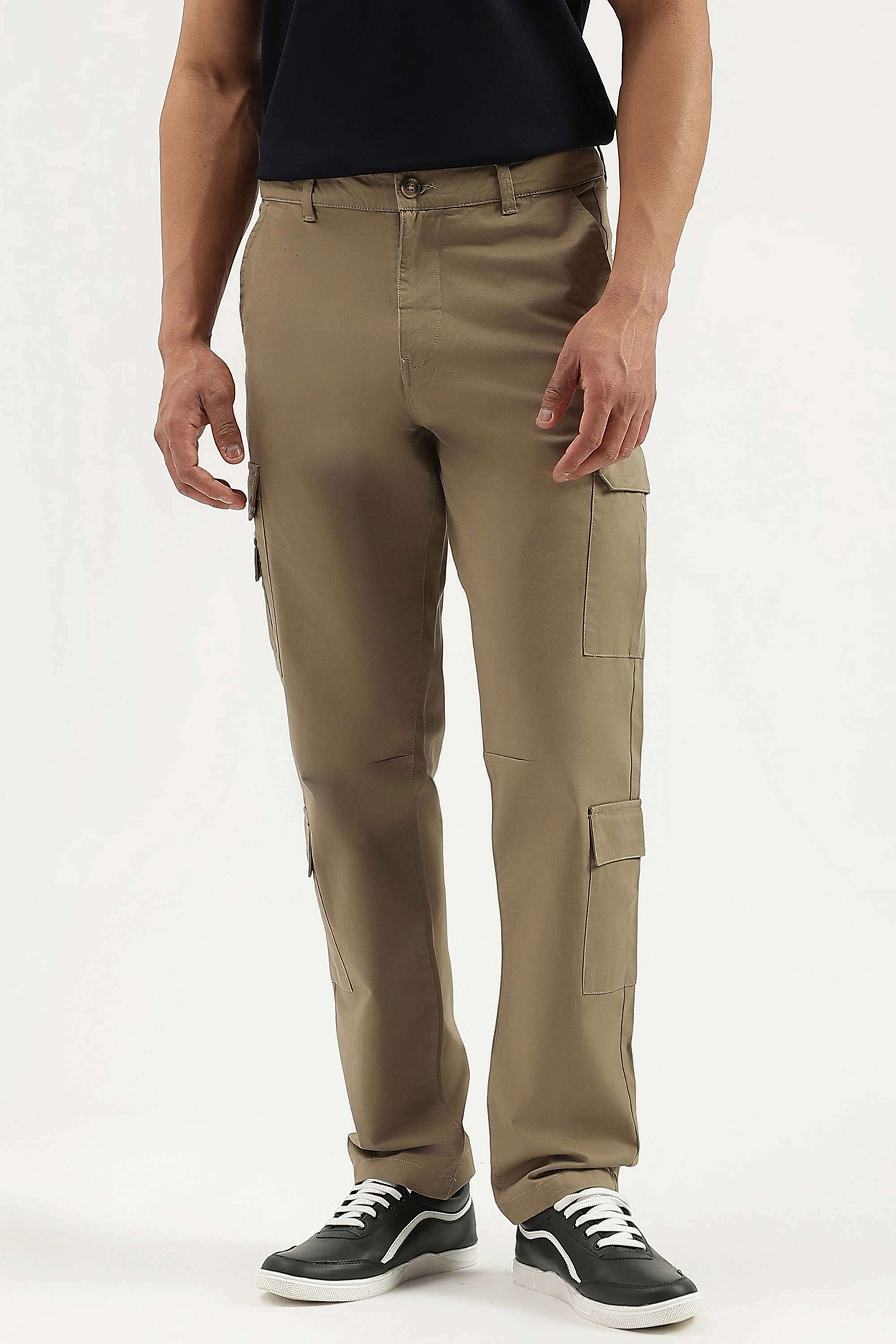 Solid-Straight-Fit-Cotton-Men-s-Casual-Wear-Trousers