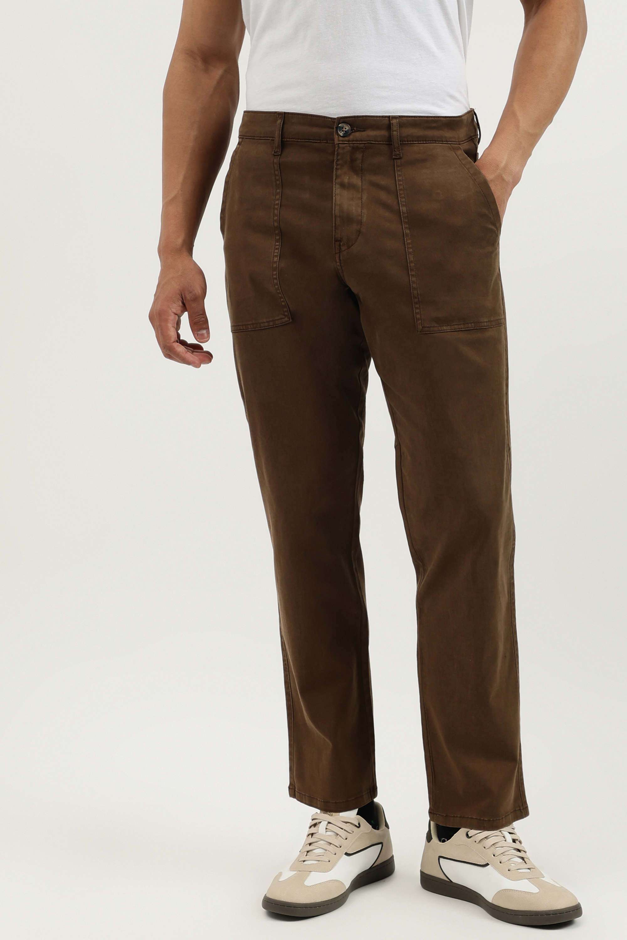 Solid-Straight-Fit-Cotton-Men-s-Casual-Wear-Trousers