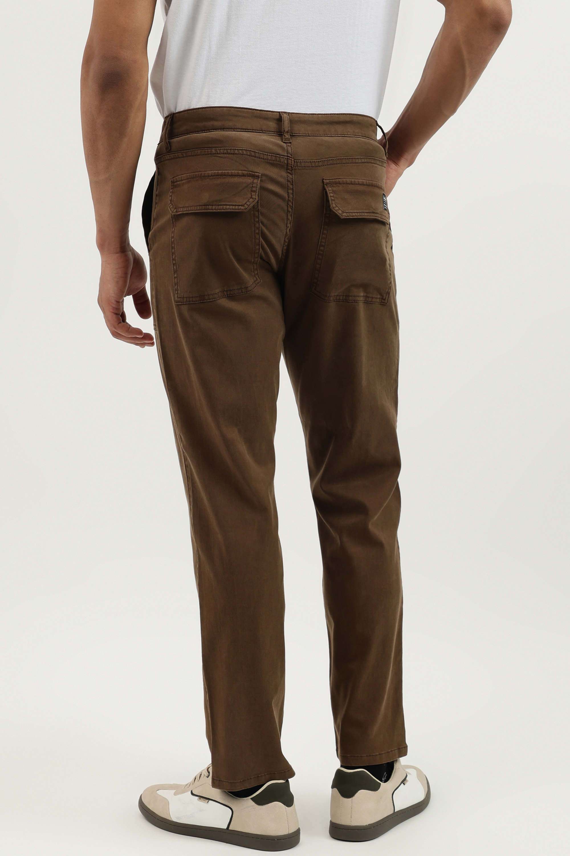 Solid-Straight-Fit-Cotton-Men-s-Casual-Wear-Trousers