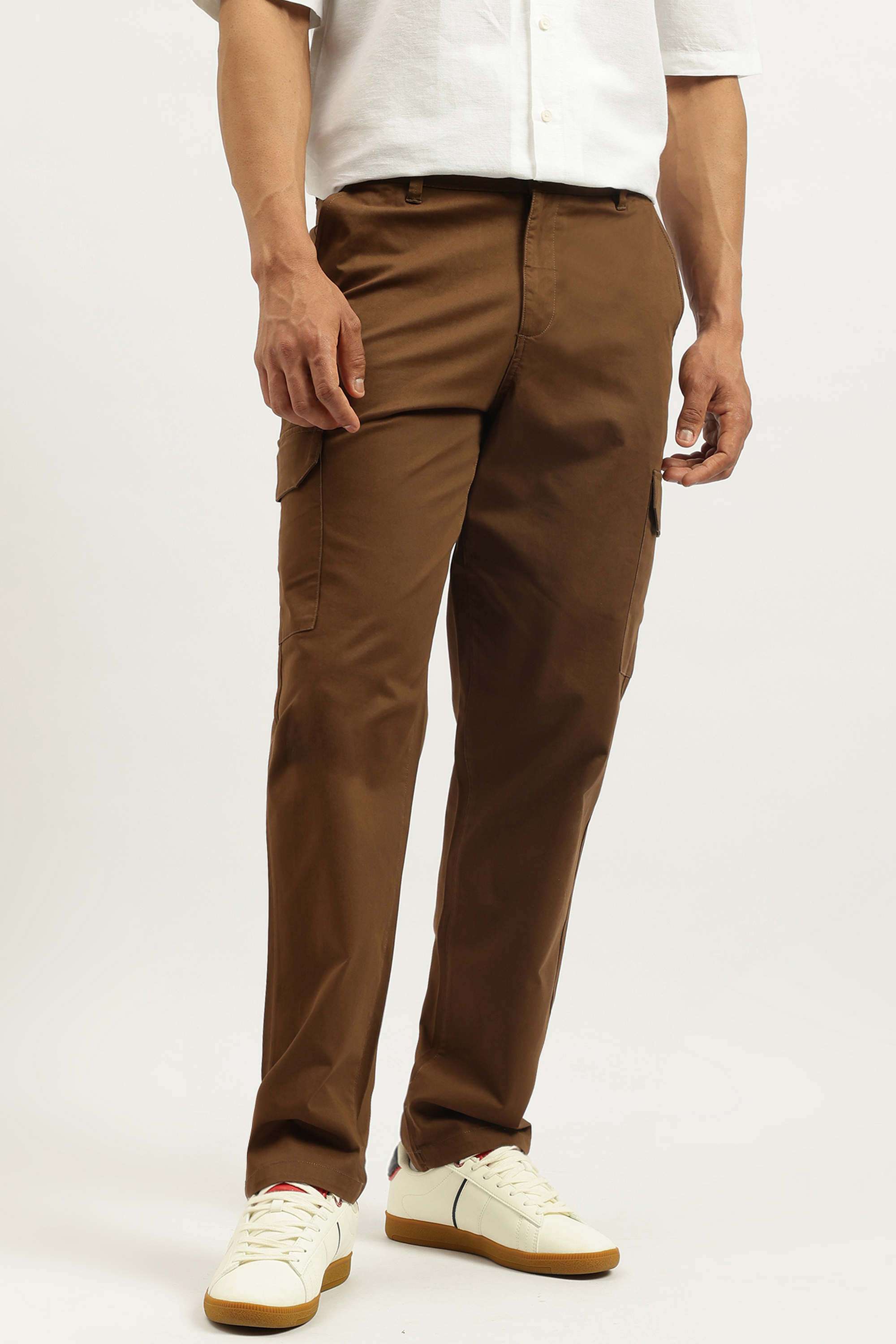 Solid-Straight-Fit-Cotton-Men-s-Casual-Wear-Trousers