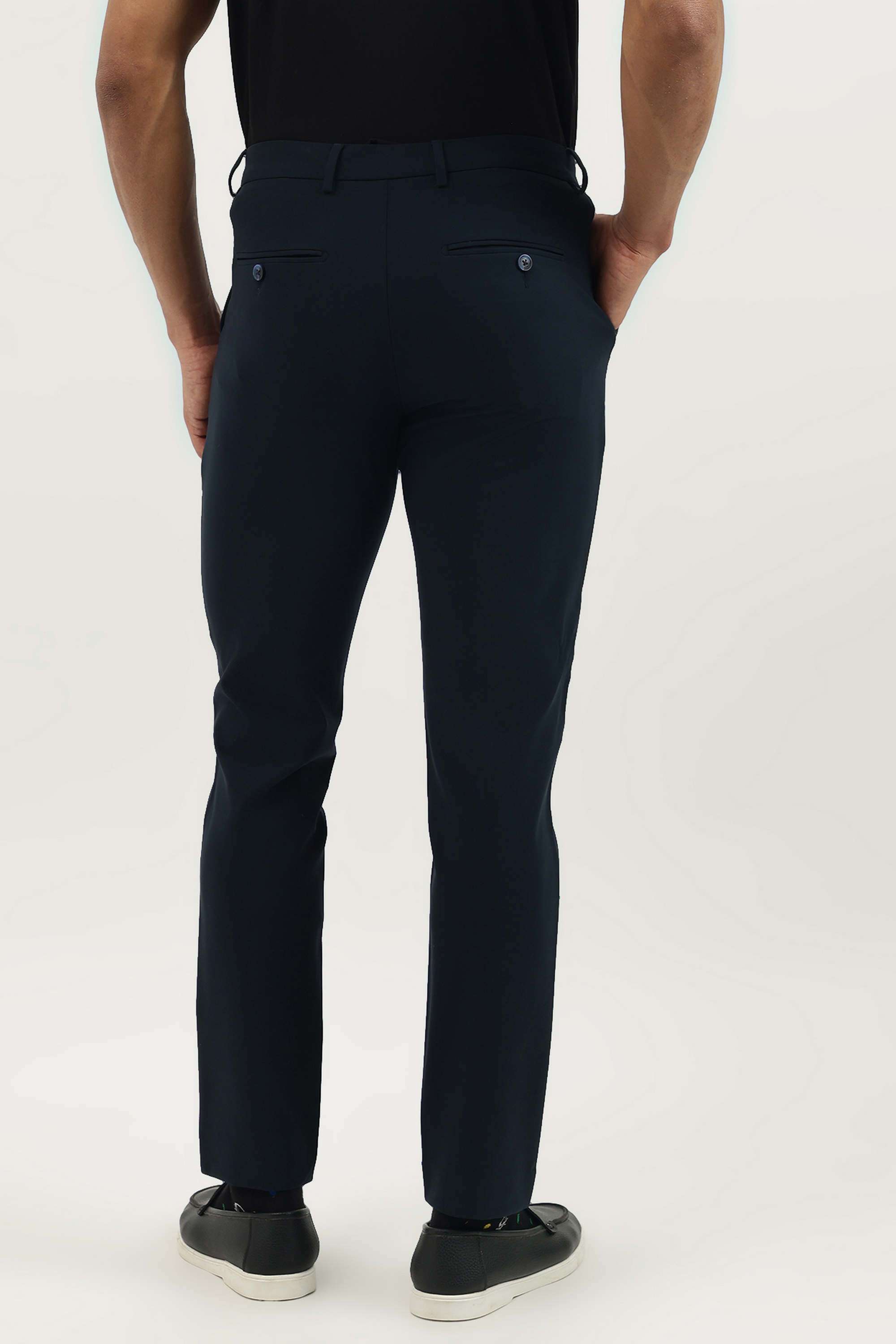 Solid-Slim-Fit-Polyester-Men-s-Casual-Wear-Trousers