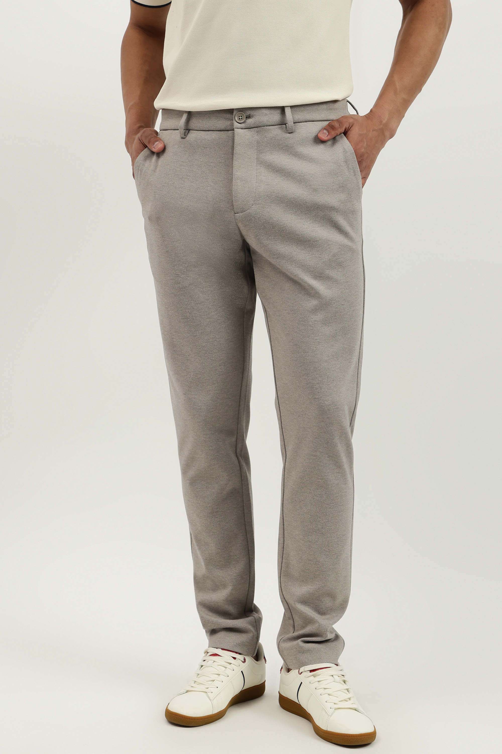 Solid-Relaxed-Fit-Polyester-Men-s-Casual-Wear-Trousers