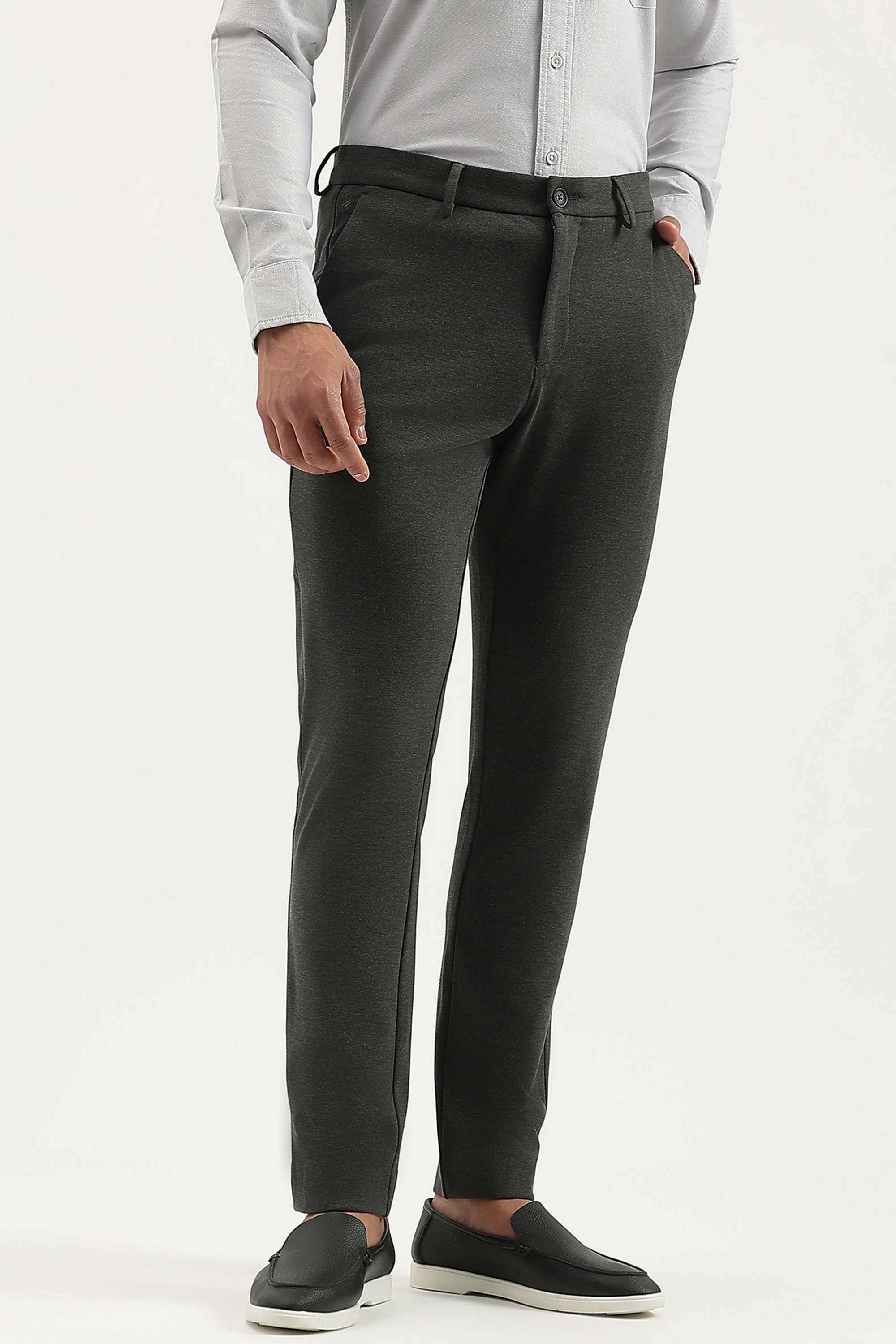 Solid-Relaxed-Fit-Polyester-Men-s-Casual-Wear-Trousers